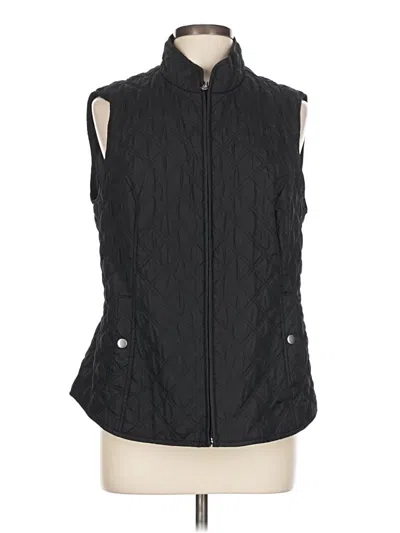 Pre-owned Croft & Barrow Vest In Black