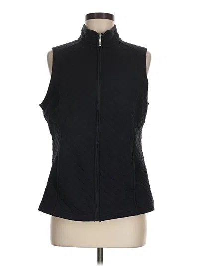 Pre-owned Croft & Barrow Vest In Black