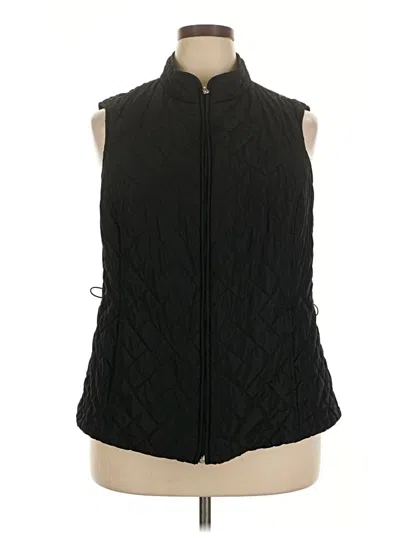 Pre-owned Croft & Barrow Vest In Black