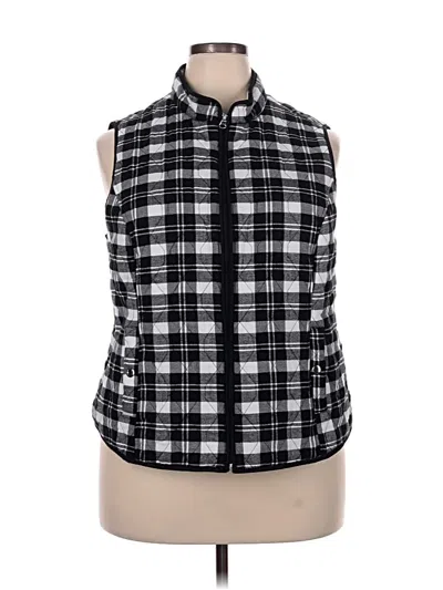 Pre-owned Croft & Barrow Vest In Black