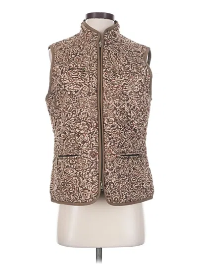 Pre-owned Croft & Barrow Vest In Gold