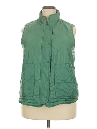 Pre-owned Croft & Barrow Vest In Green