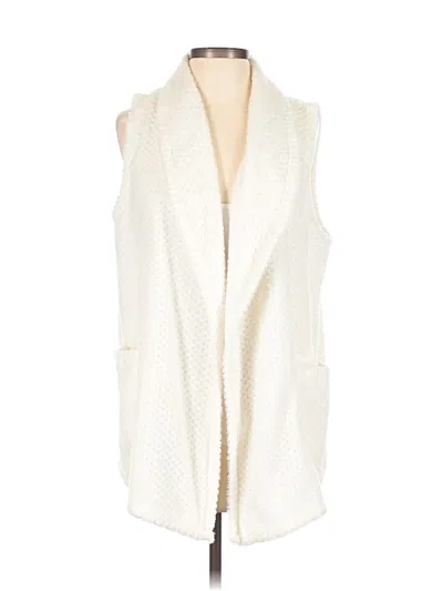 Pre-owned Croft & Barrow Vest In Ivory