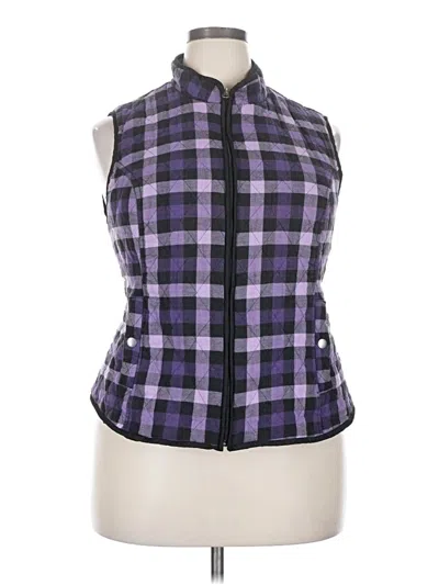 Pre-owned Croft & Barrow Vest In Purple