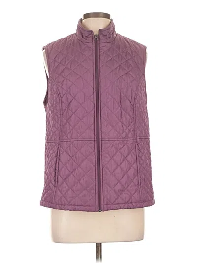 Pre-owned Croft & Barrow Vest In Purple