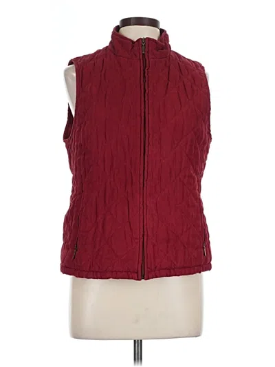 Pre-owned Croft & Barrow Vest In Red