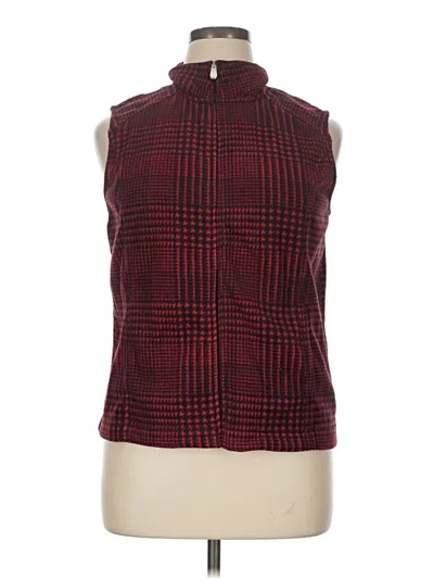 Pre-owned Croft & Barrow Vest In Red