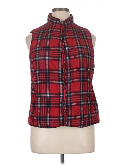 Pre-owned Croft & Barrow Vest In Red