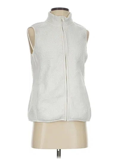 Pre-owned Croft & Barrow Vest In White