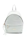 Cromia Leather Backpack In Orange