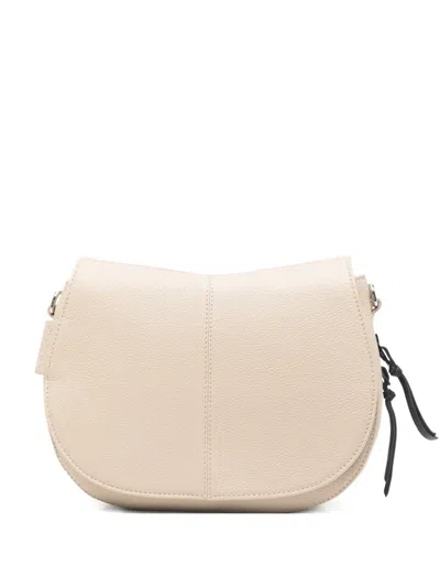 Cromia Leather Cross Body Bag In Neutral