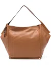 Cromia Leather Logo-plaque Tote Bag In Neutral