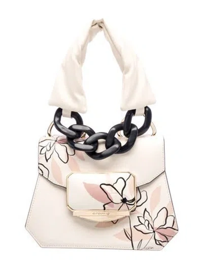 Pre-owned Cromia Leather Top Handle Bag In Neutrals