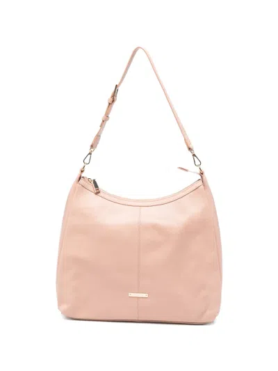 Cromia Serena Grained Leather Shoulder Bag In Pink