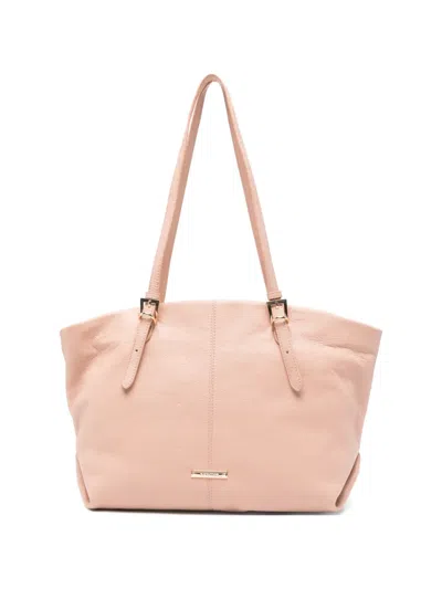 Cromia Serena Grained Leather Shoulder Bag In Pink