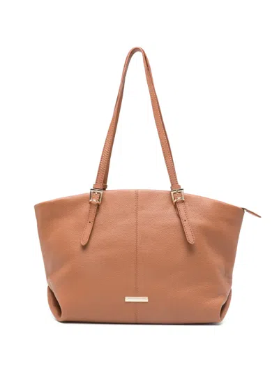 Cromia Serena Grained Leather Tote Bag In Pink