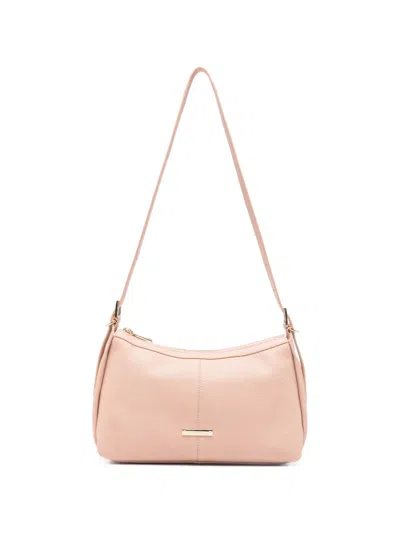 Cromia Serena Grained-leather Shoulder Bag In Pink