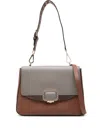 Cromia Studded-strap Two-tone Shoulder Bag In Brown