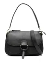 Cromia Tassel-detail Leather Shoulder Bag In Black