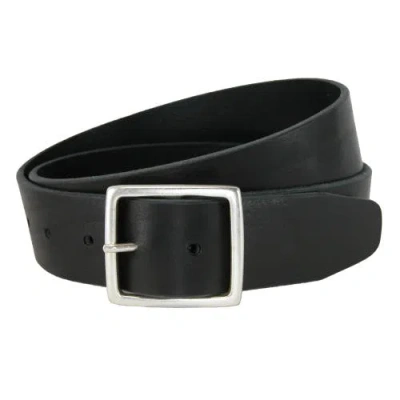 Crookhorndavis Douglas Noho Center Bar Pull Up Casual Leather Jean Belt In White