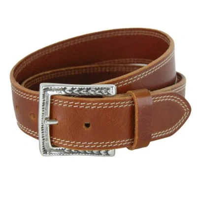 Crookhorndavis Douglas Soho Casual Pull Up Leather Jean Belt In Orange