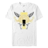 Crooks & Castles Abstract Medusa Yellow And Black Logo  Graphic T-shirt In White