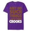 Crooks & Castles Ain't No Such Things Quote  Graphic T-shirt In Purple