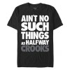 Crooks & Castles Ain't No Such Things Text  Graphic T-shirt In Black