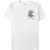 Crooks & Castles Ancient Tower Badge  Graphic T-shirt In White