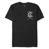 Crooks & Castles Ancient Tower White Badge  Graphic T-shirt In Black