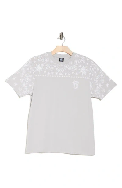 Crooks & Castles Bandanna Graphic T-shirt In Grey