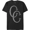 Crooks & Castles Black Initials Logo  Graphic T-shirt In Black