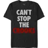 Crooks & Castles Can't Stop The Crooks Red  Graphic T-shirt In Black