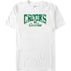 Crooks & Castles Green Tropical Print  Graphic T-shirt In White