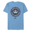 Crooks & Castles Honor Amongst Thieves Purple Badge Front And Back  Graphic T-shirt In Carol Blue