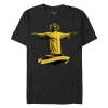 Crooks & Castles Honor Amongst Thieves Yellow Print  Graphic T-shirt In Black