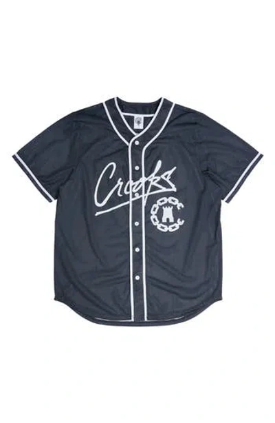 Crooks & Castles Crooks And Castles Logo Script Baseball T-shirt In Black