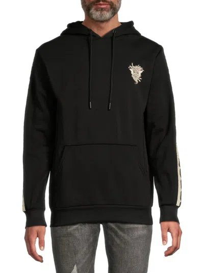Crooks & Castles Men's Logo Medusa Hoodie In Black