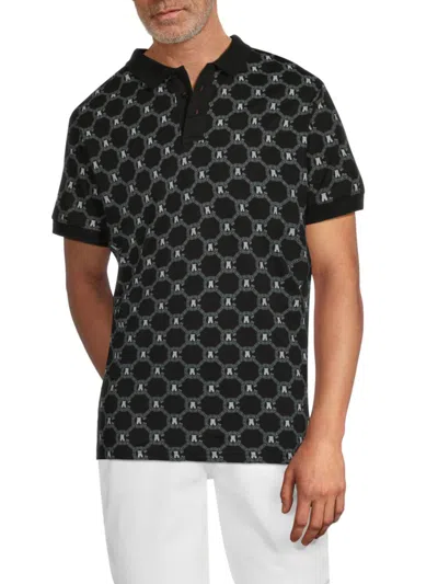 Crooks & Castles Men's Monogram Polo In Black