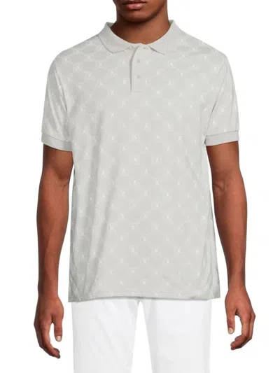 Crooks & Castles Men's Monogram Polo In Grey