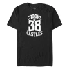 Crooks & Castles Number White Logo  Graphic T-shirt In Black