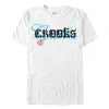 Crooks & Castles Overlay Script Logo  Graphic T-shirt In White