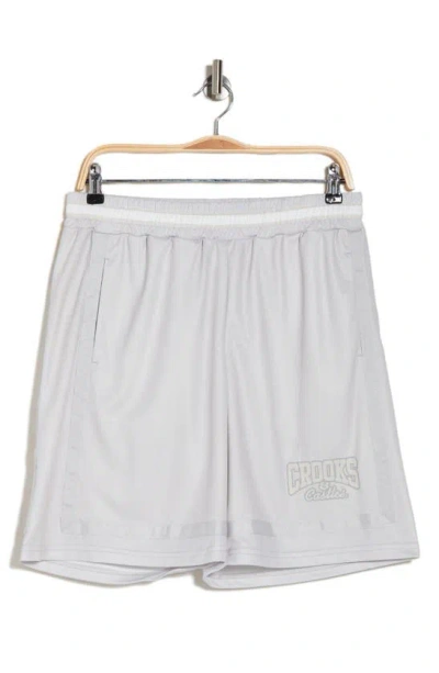 Crooks & Castles Printed Mesh Shorts In Gold
