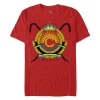 Crooks & Castles Thomas Crown Inc. Coat Of Arms  Graphic T-shirt In Red