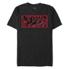 Crooks & Castles Tiger Fur Red Print  Graphic T-shirt In Black