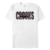 Crooks & Castles Tiger Fur White Print  Graphic T-shirt In White