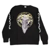 Crooks Castles Cultivated Lux   Men's Crewneck Sweatshirt Medusa Sweatshirt In Nero/multi