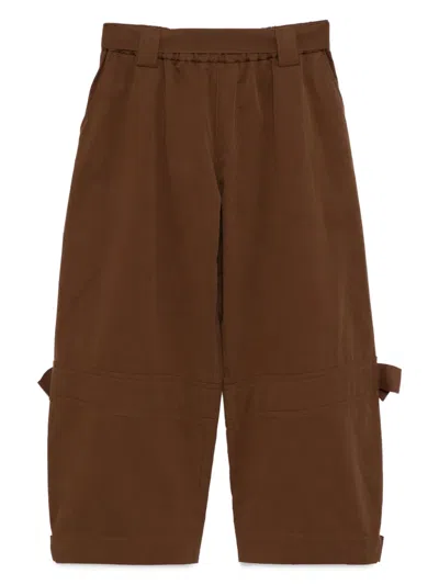 Croquis Belted Trousers In Brown