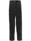 Croquis Black Denim Pants In Black