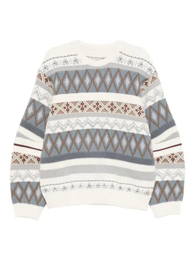 Croquis Brocade Sweater In Multi